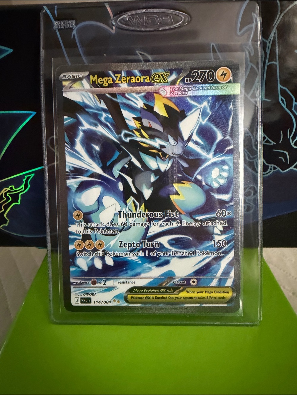 Pokemon Pitch Black - Mega Zeraora ex SIR 114/084